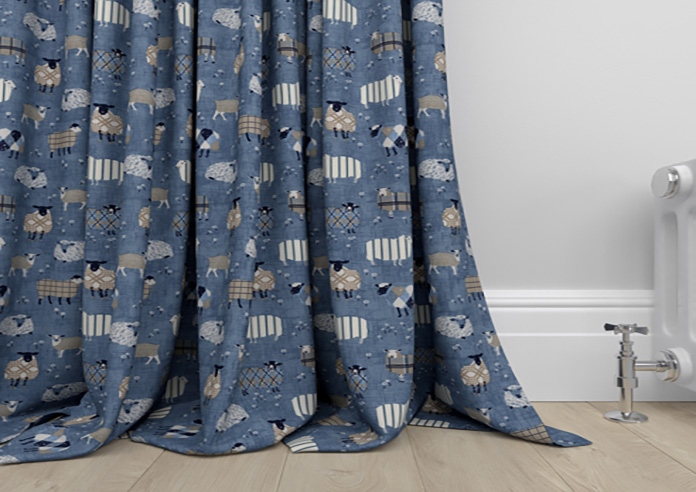 Baa Baa, Denim - Made to Measure Curtains - Image 6